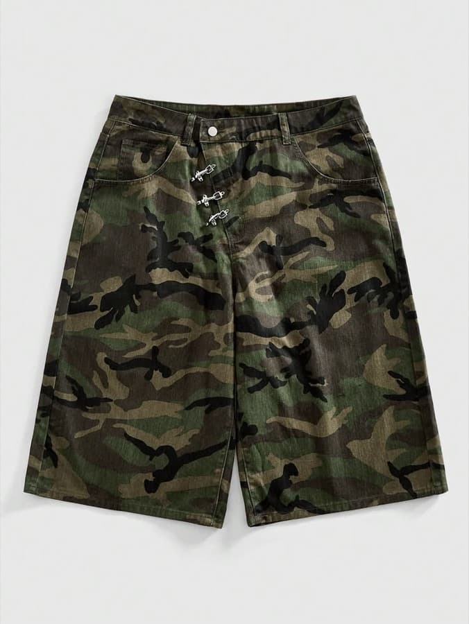Camo Denim Jorts